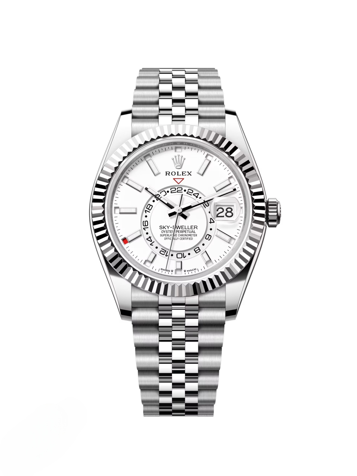 【Super Clone】ROLEX  Sky-Dweller 42mm 336934-0003/0004 Stainless Steel White Dial Oyster