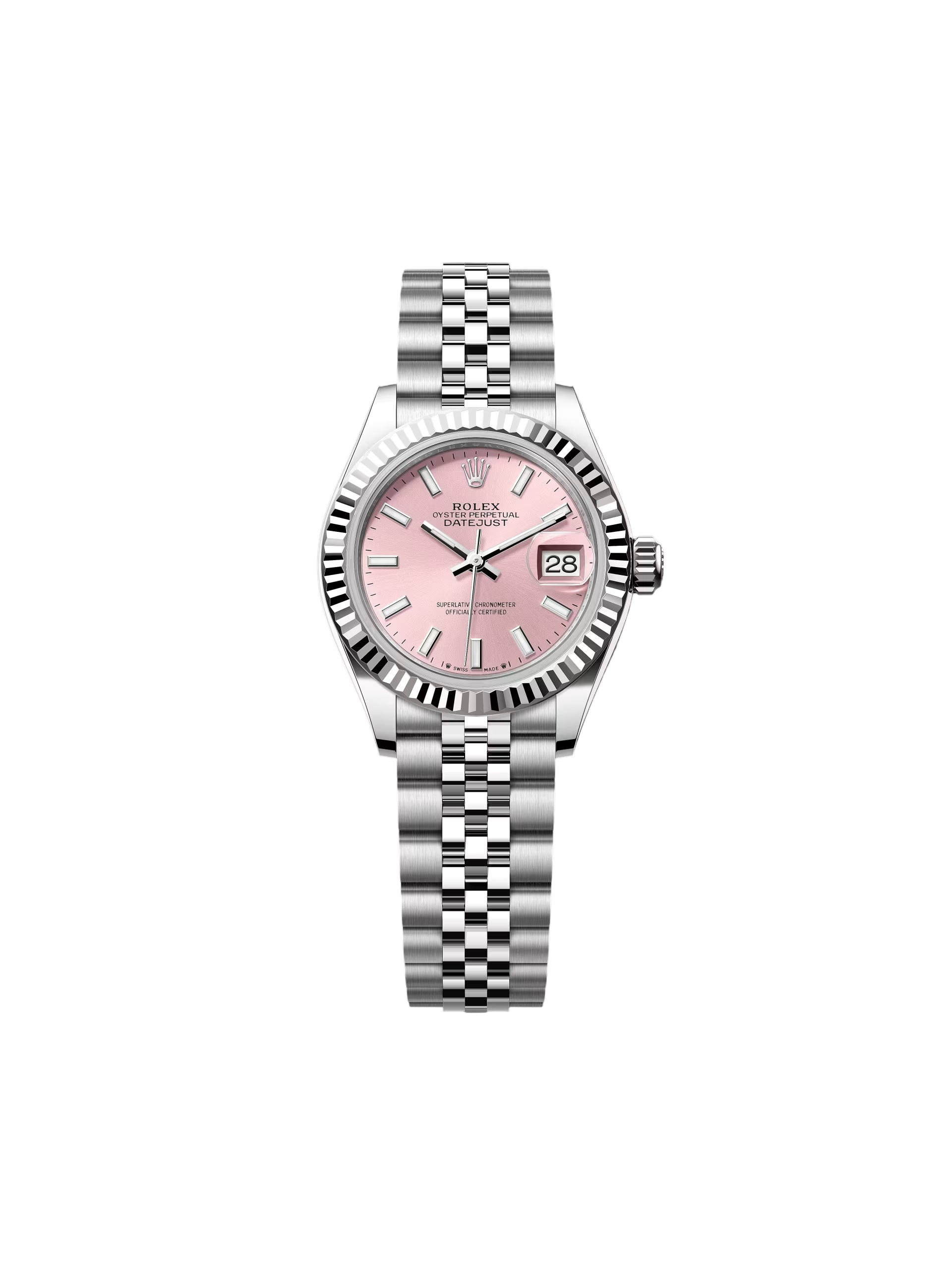 【Super Clone】ROLEX Lady-Datejust 28mm 279174 Pink Dial Oyster Bracelet