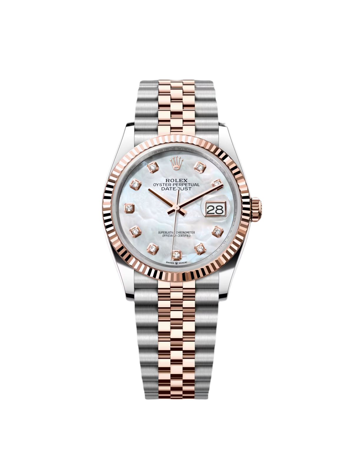 【Super Clone】ROLEX  Datejust 36mm 126231 Mother-of-Pearl Dial Jubilee Bracelet