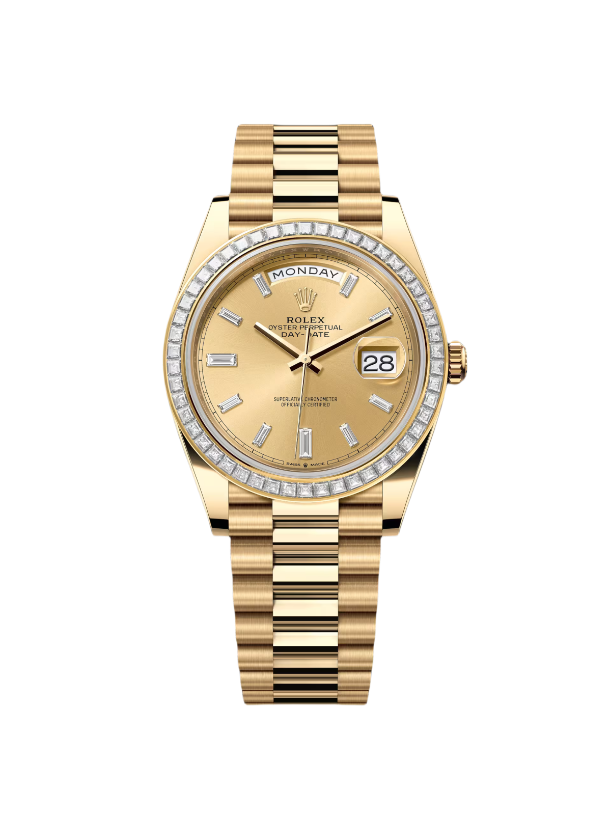 【Super Clone】ROLEX Day-Date 40mm 228398TBR-0002 Champagne Dial President Watch