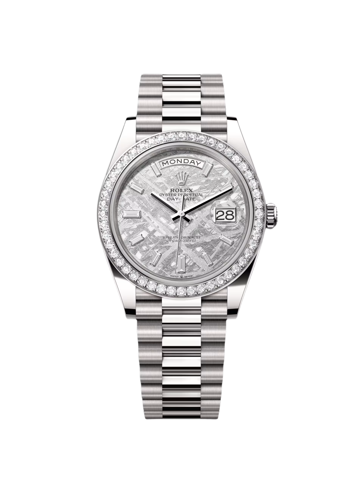 【Super Clone】ROLEX  Day-Date 40mm 228349RBR-0040 Meteorite Dial President Bracelet