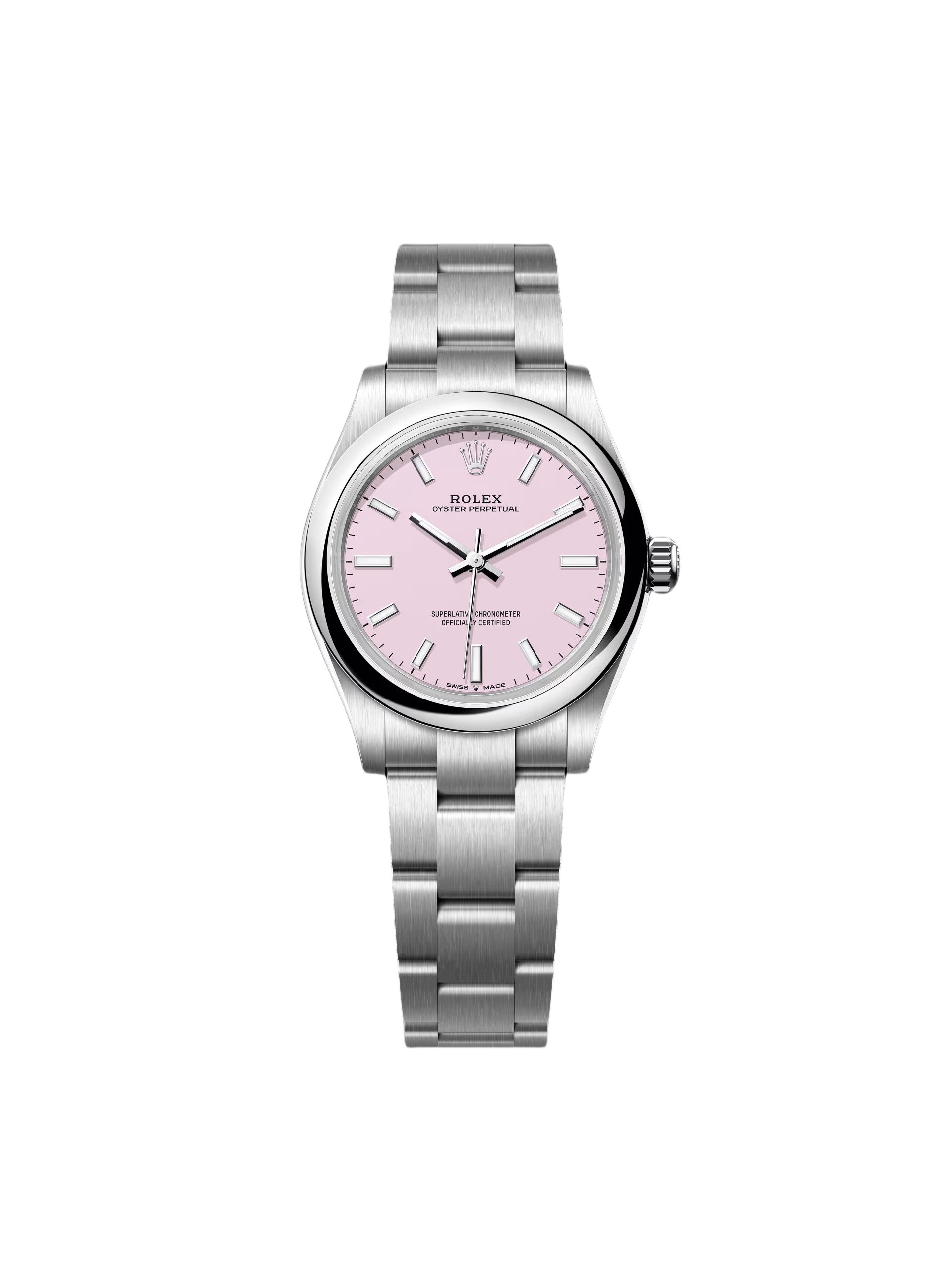 【Super Clone】RLX Oyster Perpetual 31mm 277200-0009 Pink Dial Oyster Bracelet Watch