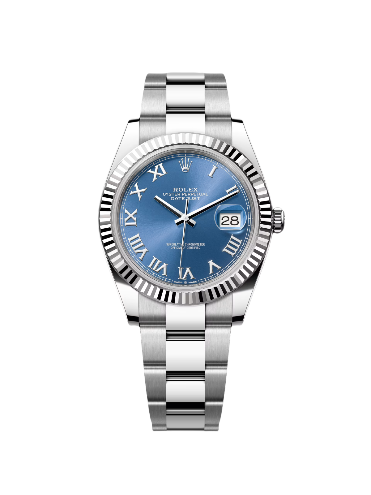 【Super Clone】ROLEX  Datejust 41mm 126334 Blue Roman Oyster Stainless Steel Men’s Watch