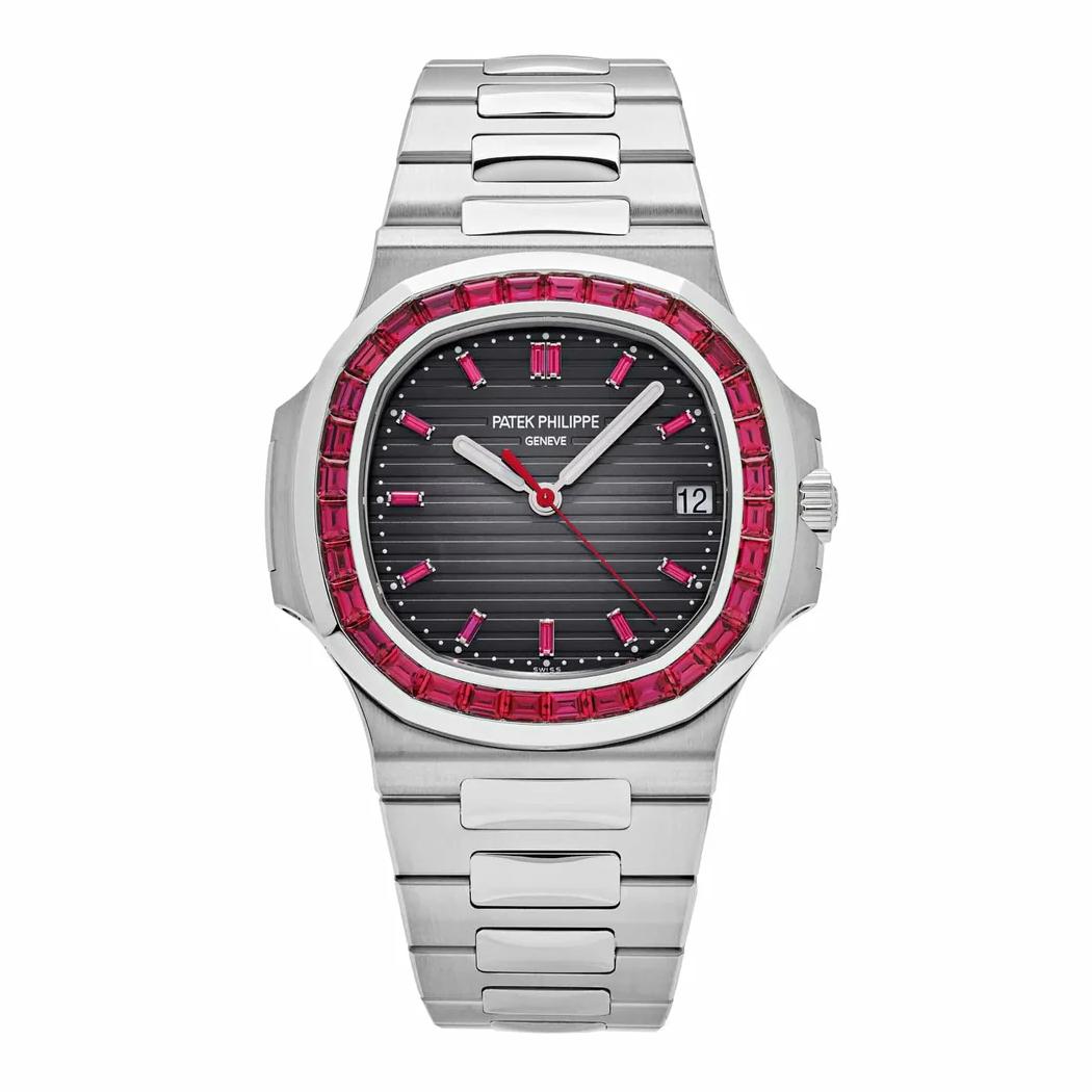 Nautilus 5711/112P-001 Platinum Grey Dial Ruby Bezel