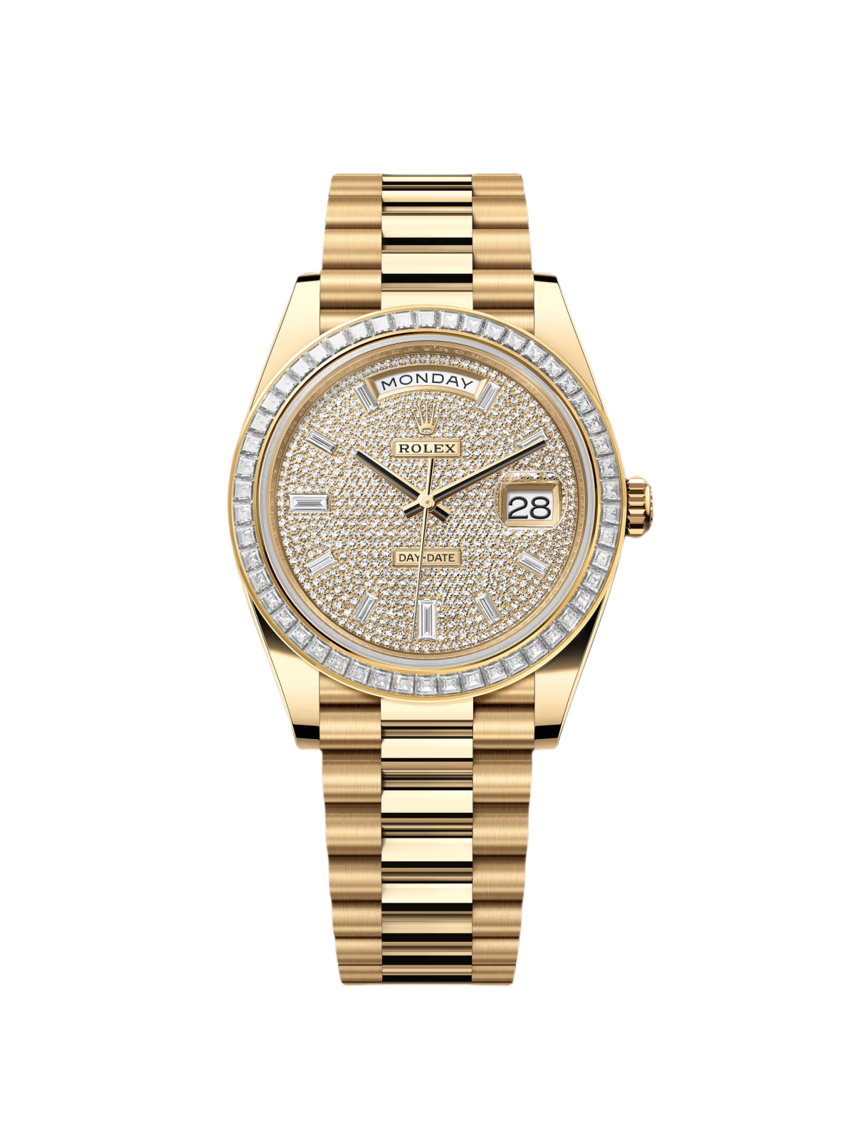 【Super Clone】ROLEX Day-Date 40mm 228398TBR-0036 Diamond Paved Dial President Watch