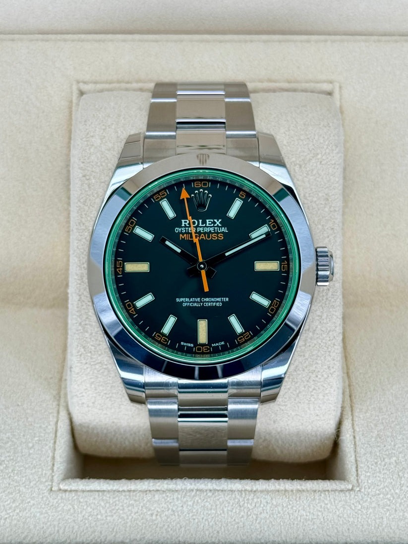 【Super Clone】ROLEX  Milgauss 116400gv Black 40mm Men’s Watch