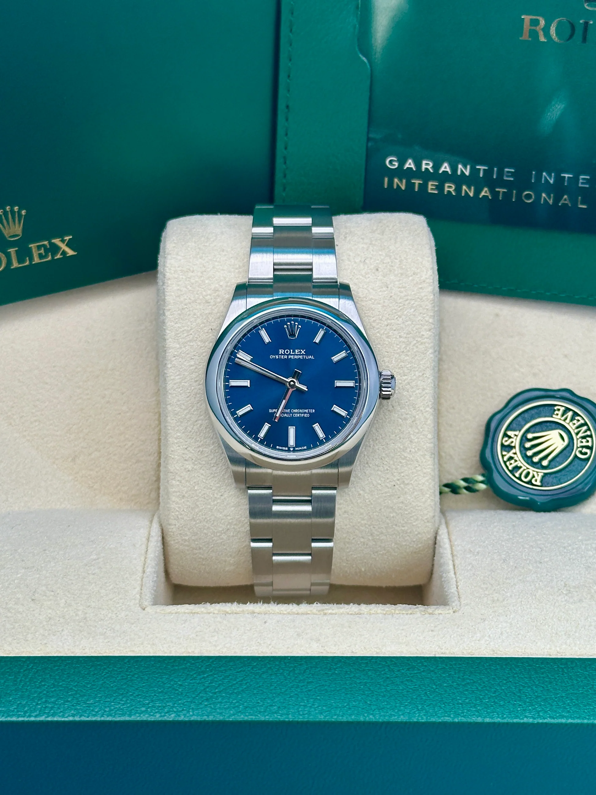 【Super Clone】ROLEX Oyster Perpetual 28mm 276200-0011 Green Dial Oyster Bracelet Watch