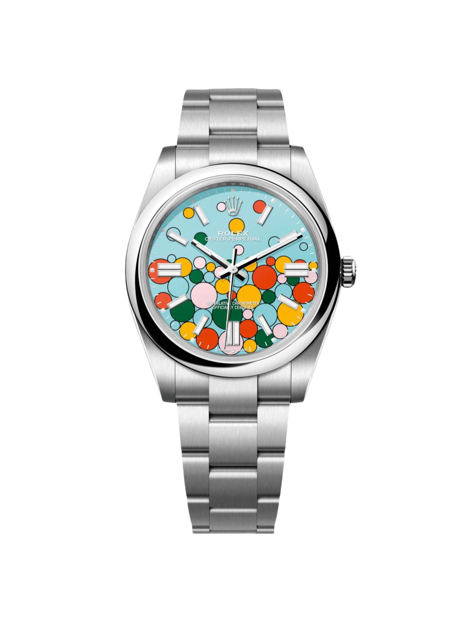 【Super Clone】ROLEX 124300-0008 Oyster Perpetual 41mm Turquoise blue Celebration Dial