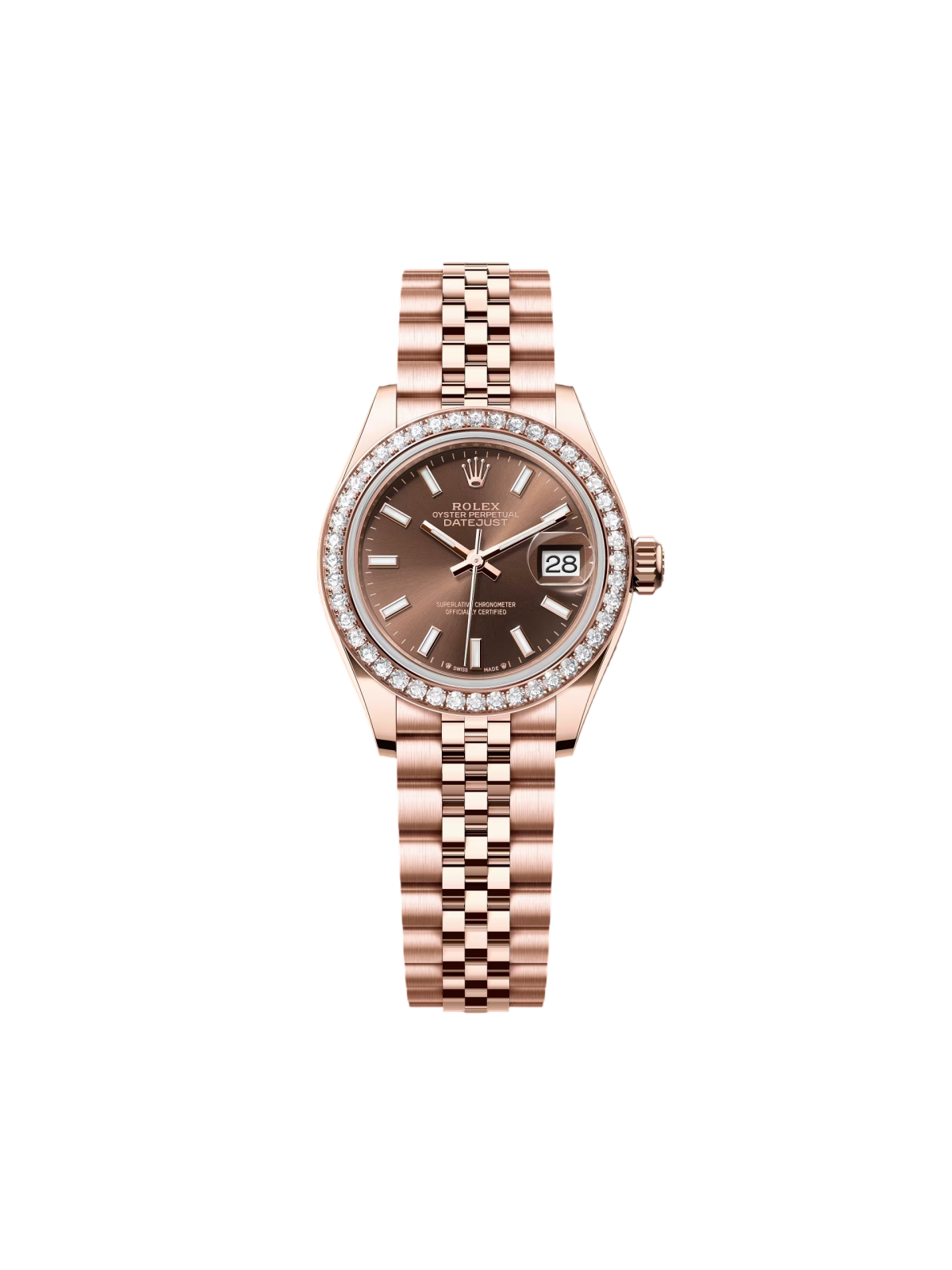 【Super Clone】ROLEX  Lady-Datejust 28mm 279135RBR Chocolate Dial Jubilee Bracelet