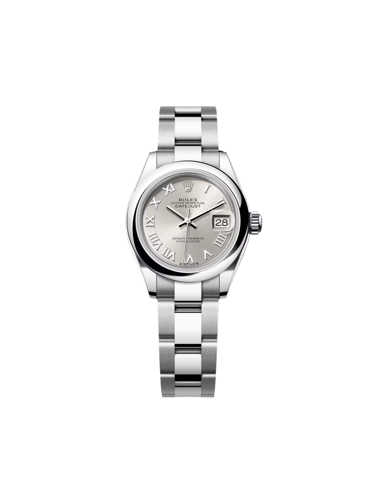 【Super Clone】ROLEX Lady-Datejust 28mm  m279160 Oyster Perpetual Silver Dial Oyster Bracelet