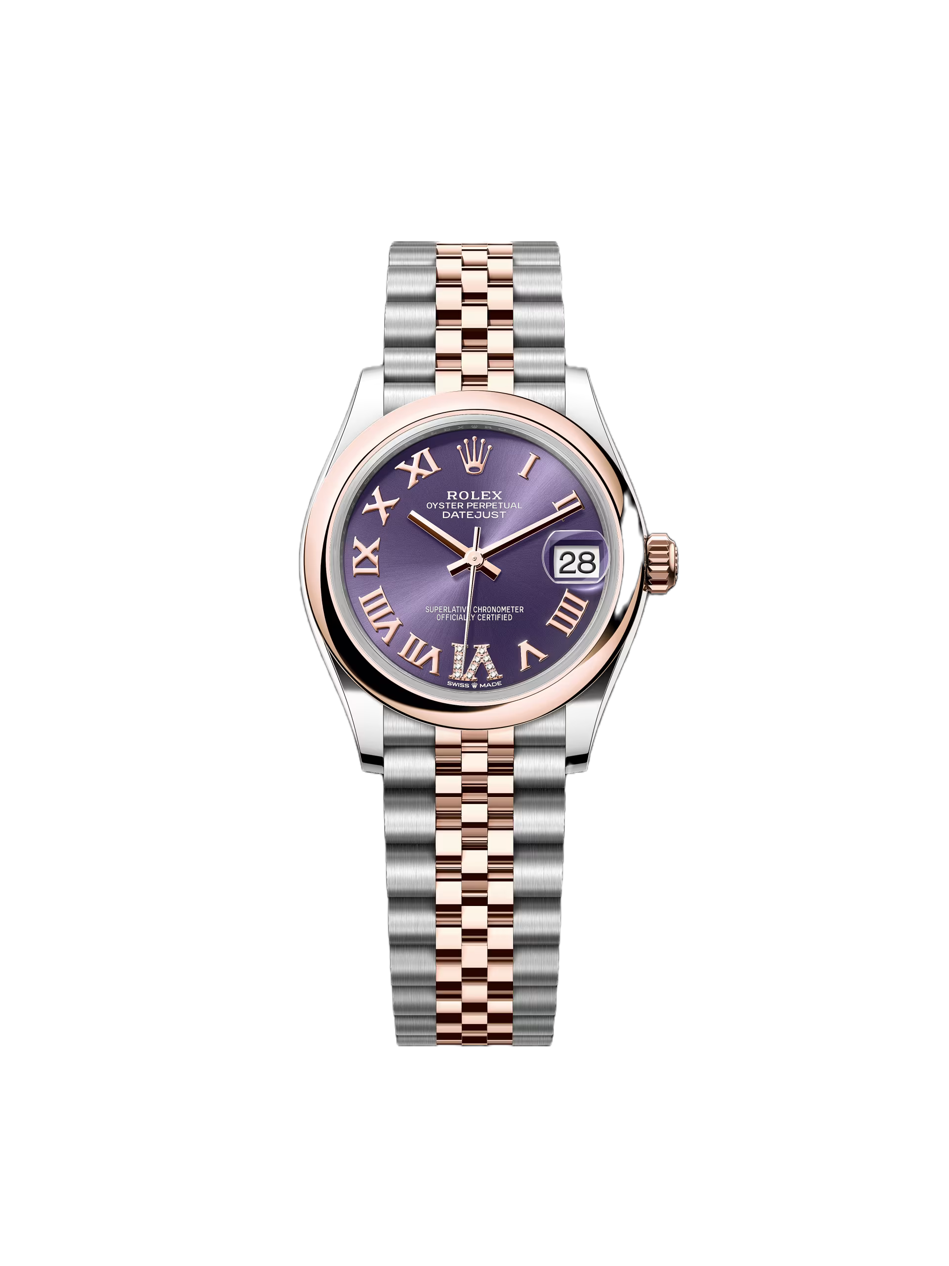 【Super Clone】ROLEX Datejust m278241-0019/0020 Aubergine 31mm Dial Oyster Bracelet Watch