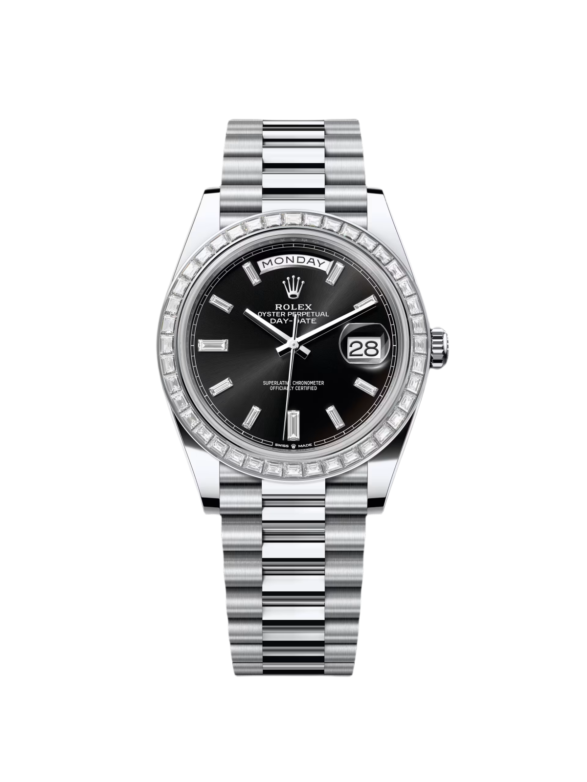 【Super Clone】ROLEX Day-Date 40mm 228396TBR-0012 Black Diamond Dial