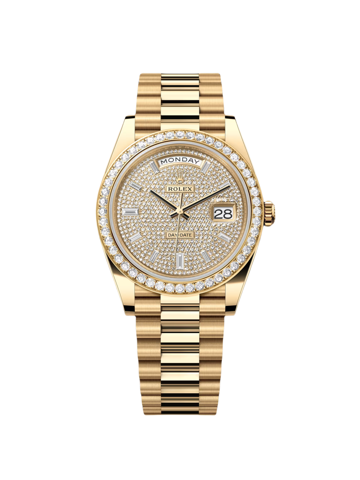 【Super Clone】ROLEX Day-Date 40mm Diamond Dial Watch 228348RBR-0037