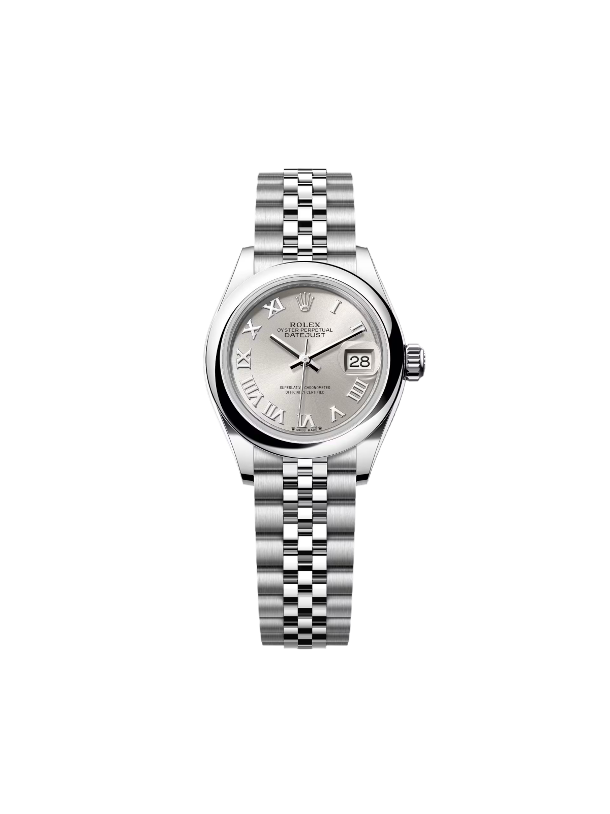【Super Clone】ROLEX Lady-Datejust 28mm  m279160 Oyster Perpetual Silver Dial Oyster Bracelet