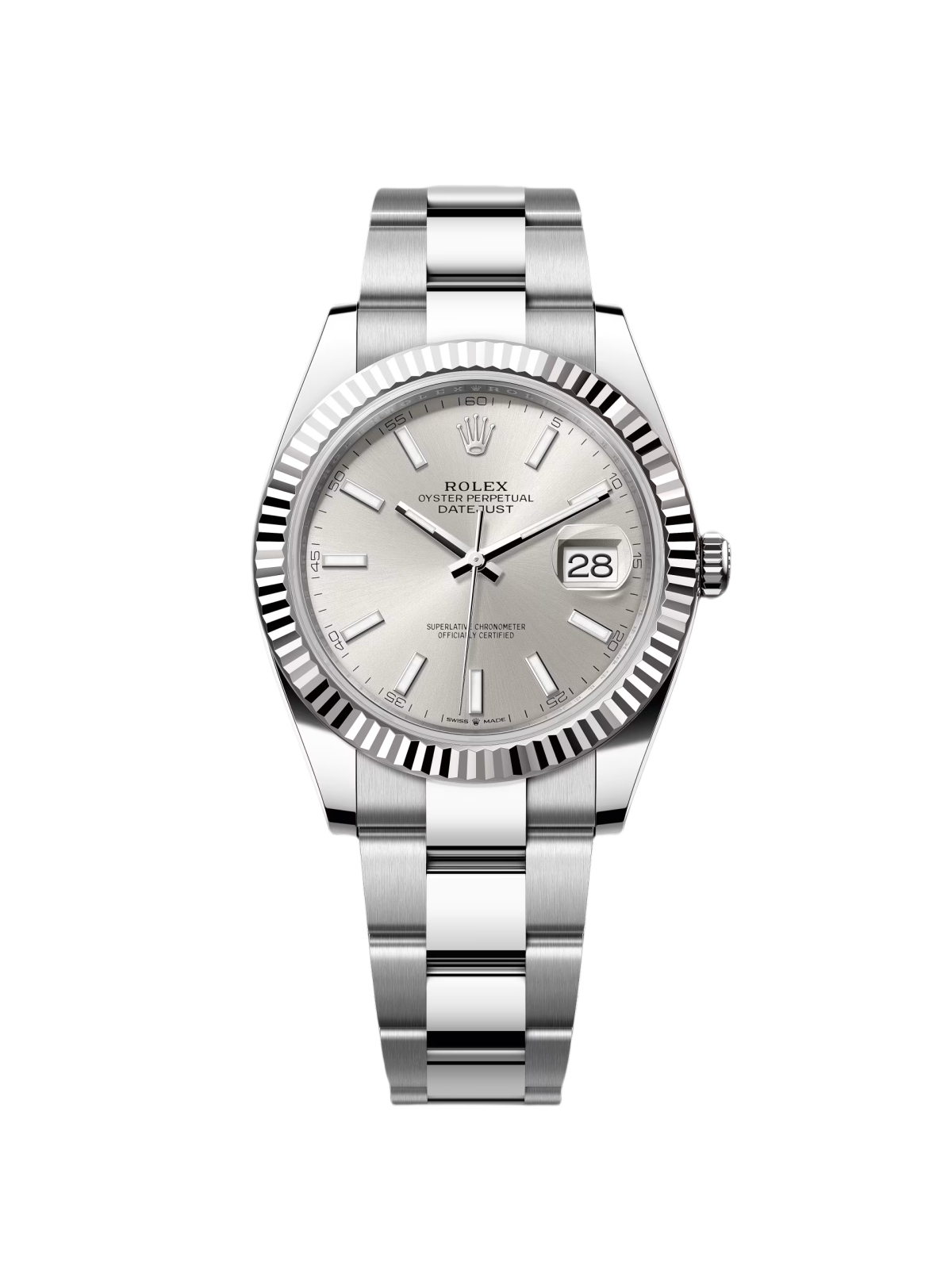 【Super Clone】ROLEX  Datejust 41mm 126334 Silver Index Jubilee Stainless Steel Mens Watch