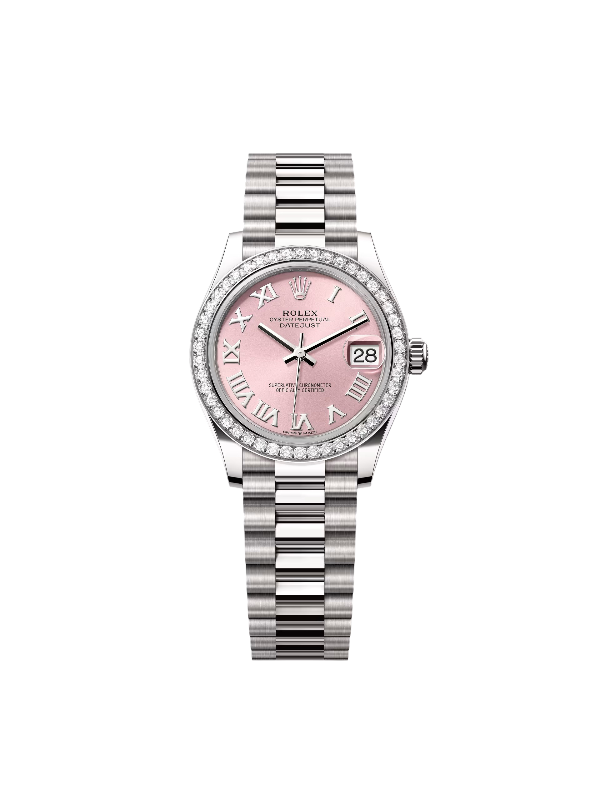 【Super Clone】ROLEX Datejust m278289RBR-0016 Pink Dial White Gold President Watch