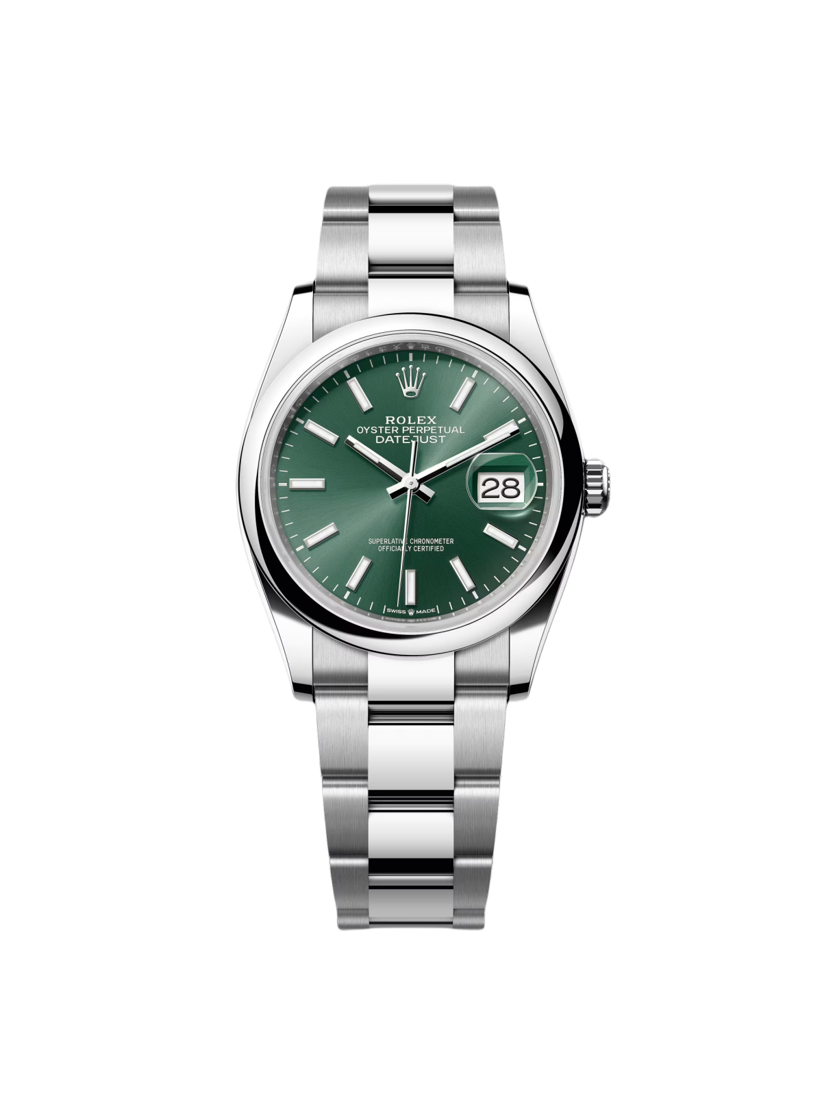 【Super Clone】ROLEX  Datejust 36mm 126200 Mint Green Dial Stainless Steel Oyster Bracelet Watch