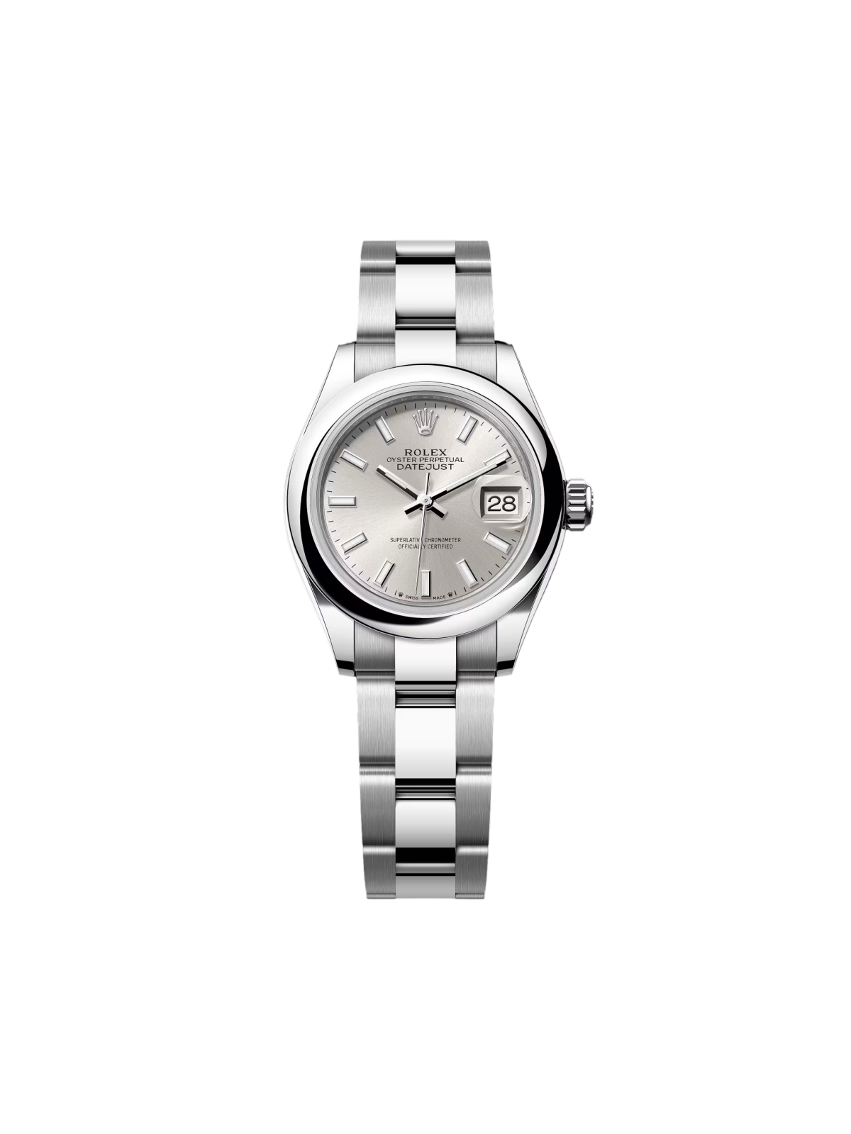 【Super Clone】ROLEX Lady-Datejust 28mm  m279160 Oyster Perpetual Silver Dial Oyster Bracelet