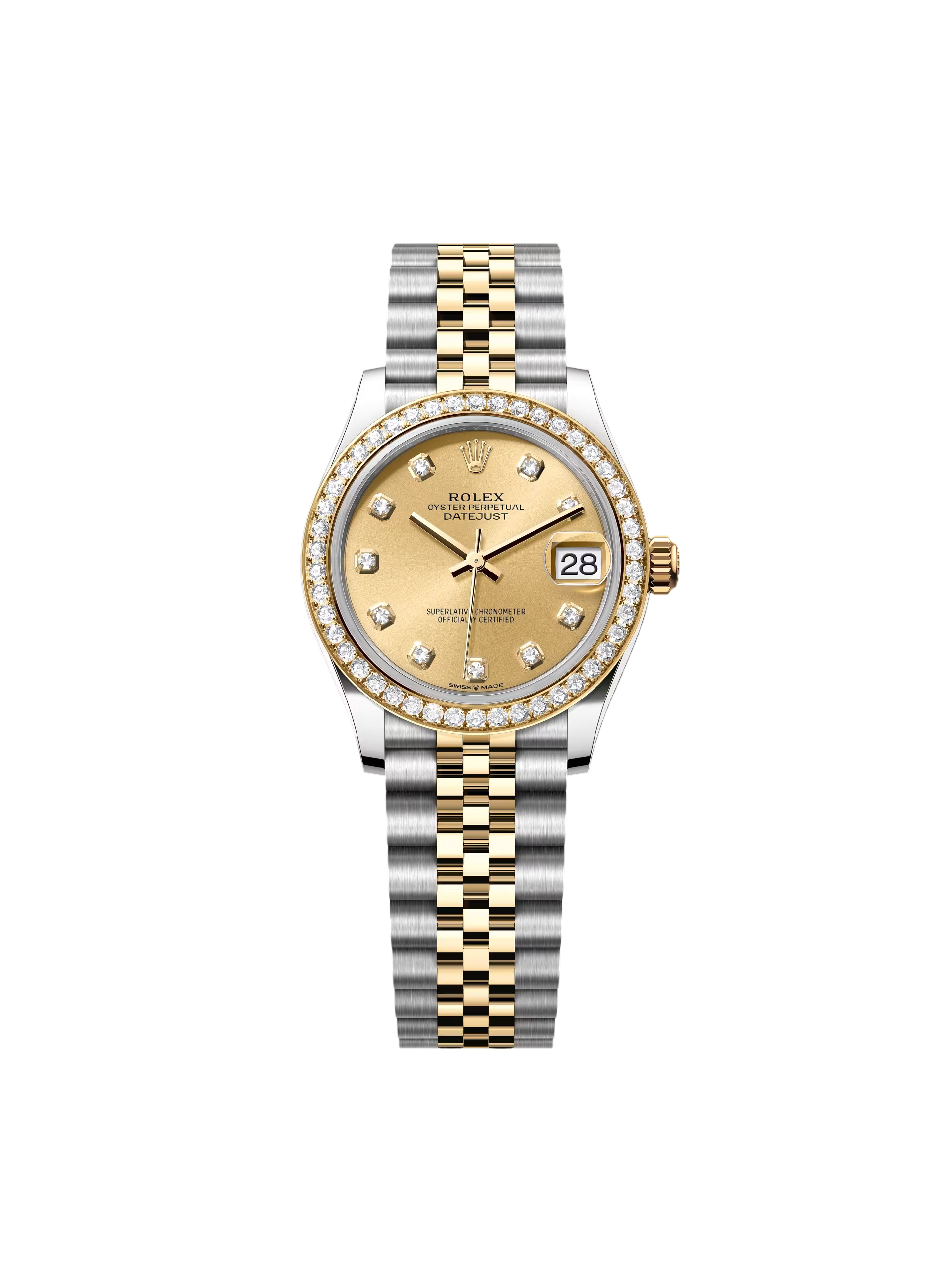 【Super Clone】RLX Datejust m278383-0025/0026 31mm Champagne Dial Oyster Bracelet