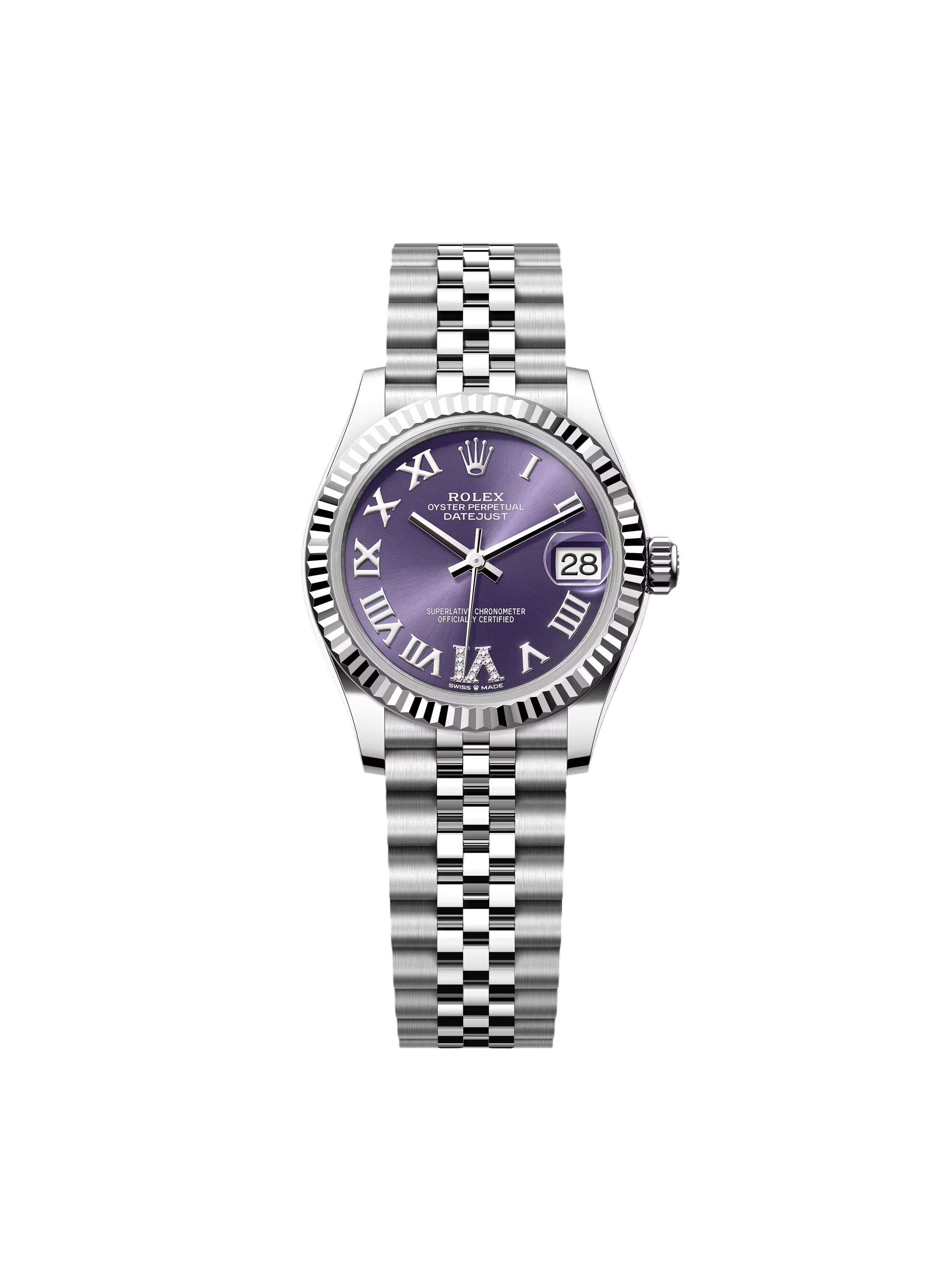 【Super Clone】RLX Datejust m278274-0025/0026 Aubergine 31mm Dial Oyster Watch