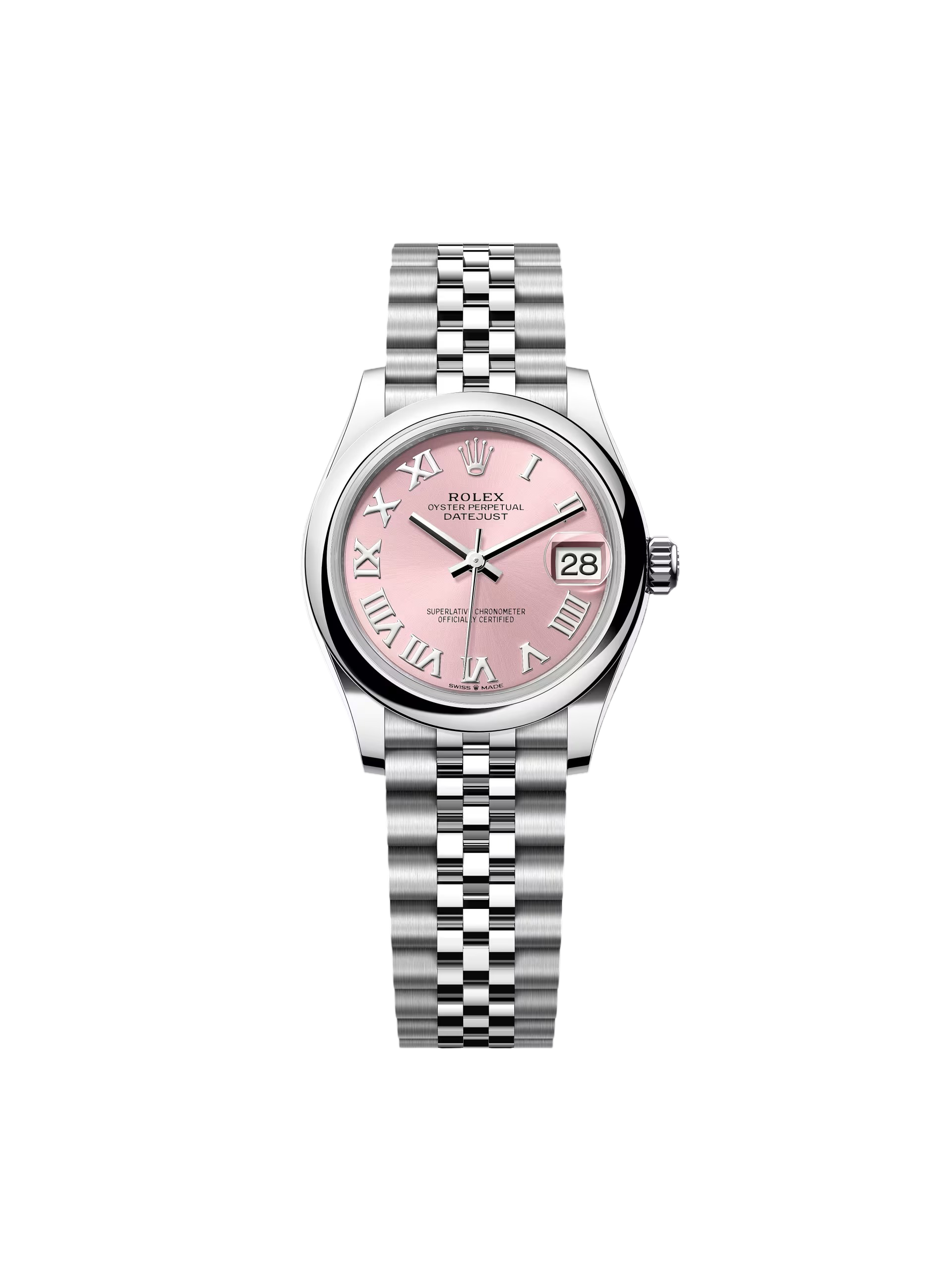 【Super Clone】ROLEX Datejust m278240-0013/0014 31mm Pink Roman Domed Bezel Oyster Oystersteel