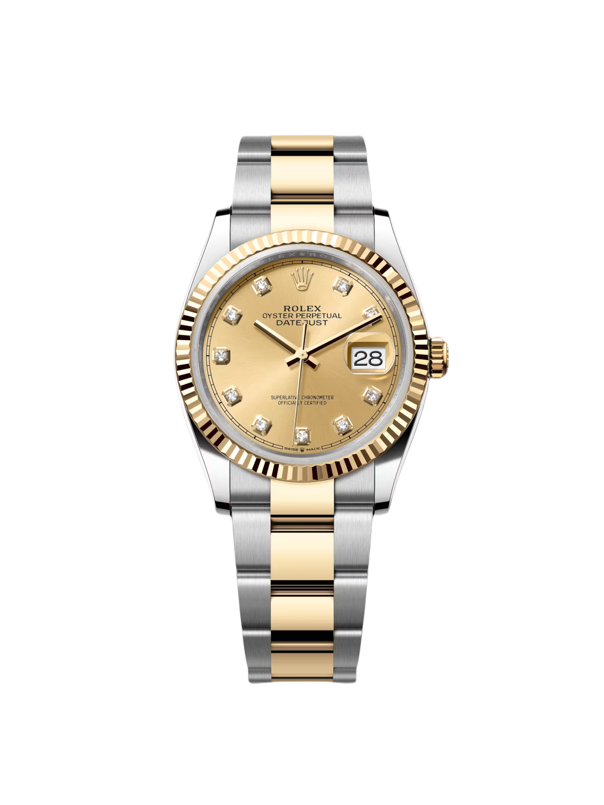 【Super Clone】ROLEX  Datejust 36mm 126233 Champagne Dial Jubilee Bracelet Watch