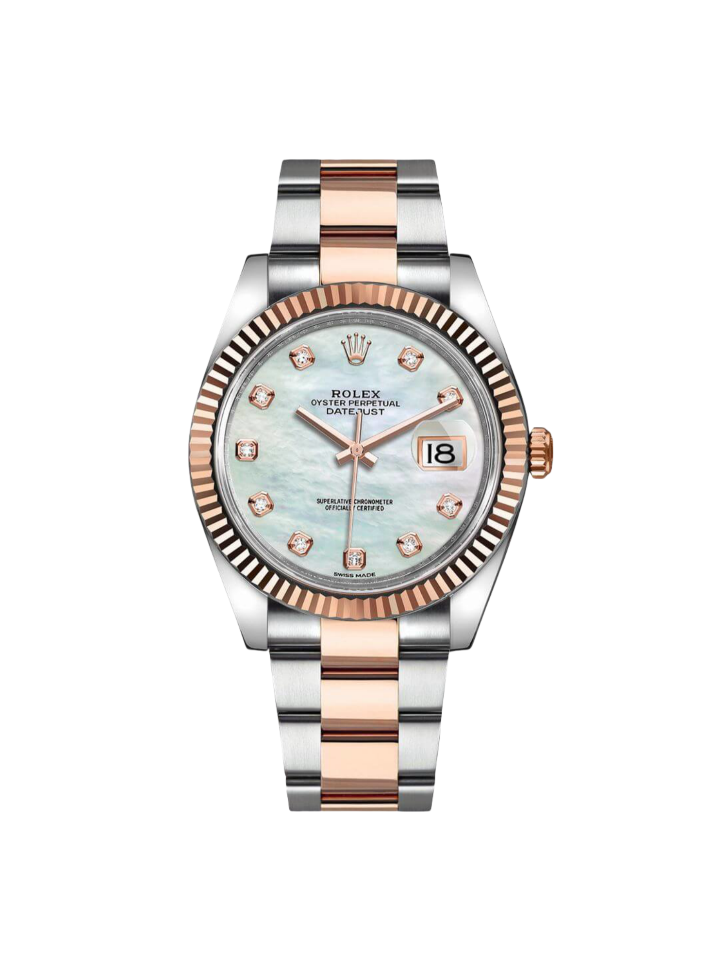 【Super Clone】ROLEX Datejust 41mm 126331 MOP Diamond Jubilee Steel and Rose Gold Watch