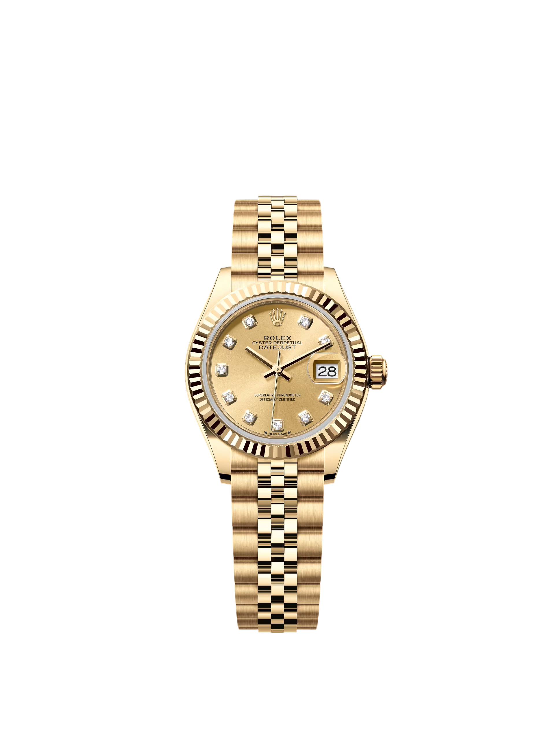 【Super Clone】ROLEX Lady-Datejust 28mm 279178 Champagne Diamonds Dial