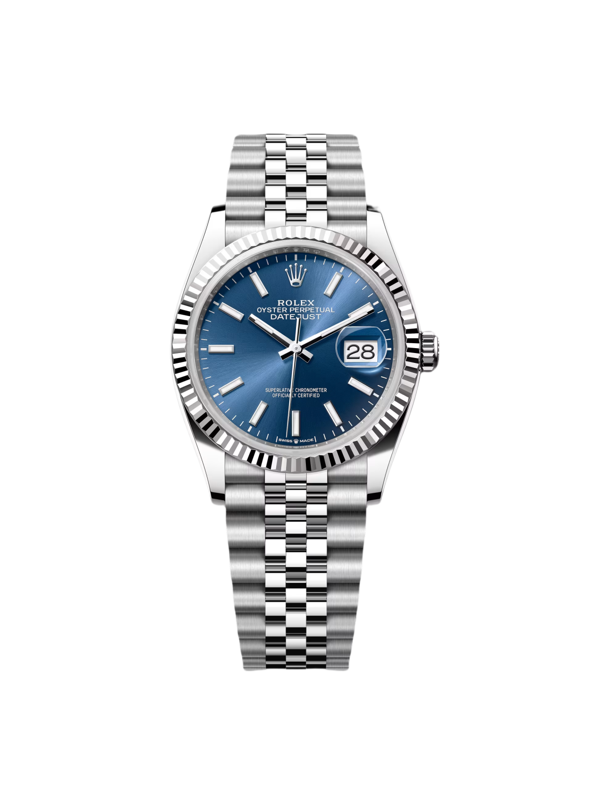 【Super Clone】ROLEX  Datejust 36mm 126234 Blue Index Dial 36mm Oyster Stainless Steel
