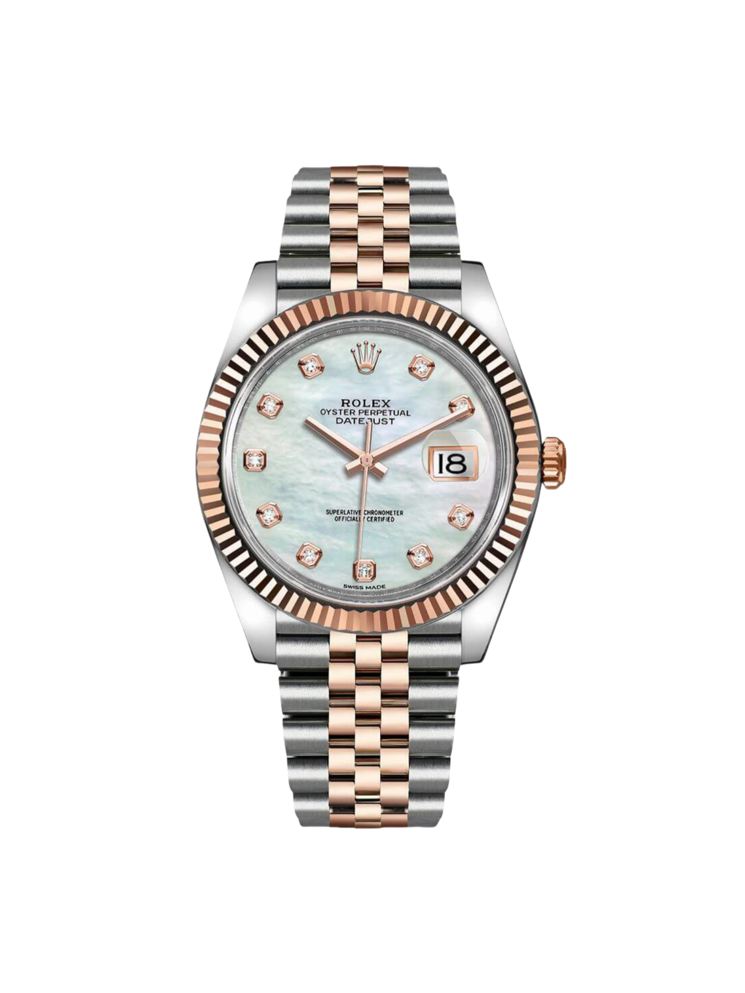【Super Clone】ROLEX Datejust 41mm 126331 MOP Diamond Jubilee Steel and Rose Gold Watch