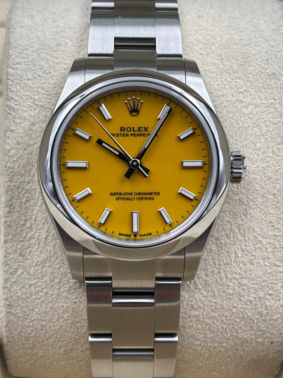 【Super Clone】ROLEX Oyster Perpetual 31mm 277200 Yellow Index
