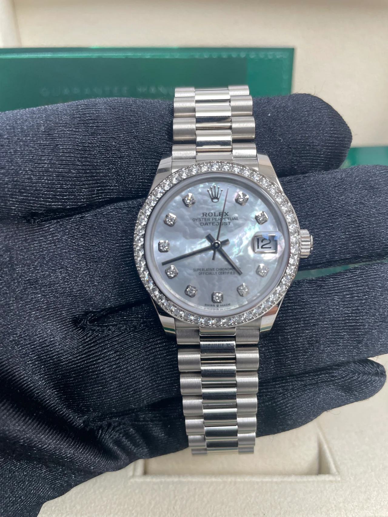 【Super Clone】ROLEX Datejust m278289RBR-0005 31mm Datejust Diamond Bezel MOP Dial