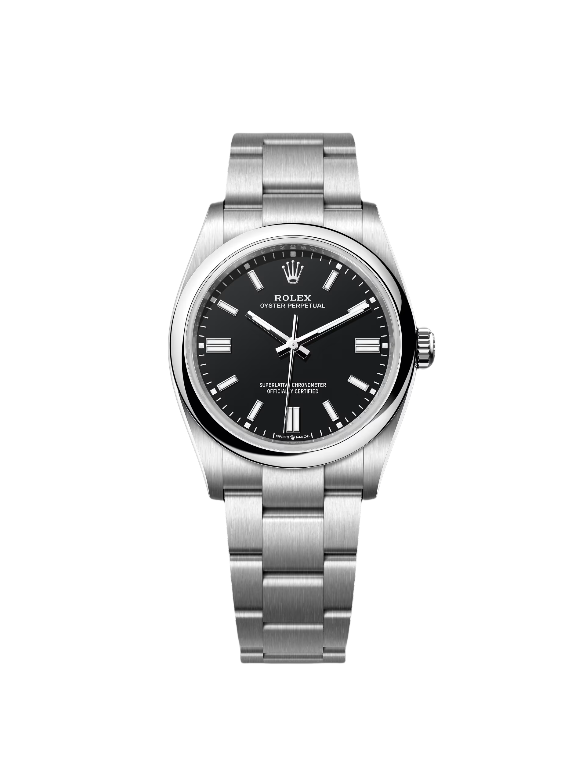 【Super Clone】ROLEX Oyster Perpetual 36mm 126000-0014 Black Dial Oyster Stainless Steel Bracelet