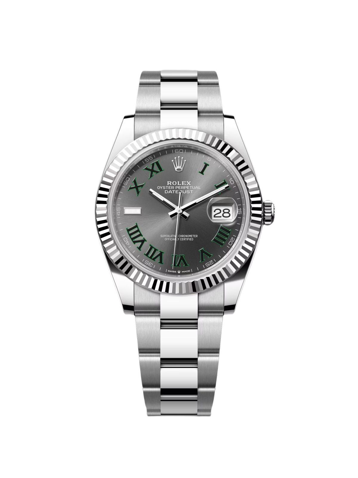 【Super Clone】ROLEX  Datejust 41mm 126334 Slate Roman Jubilee Stainless Steel Mens Watch