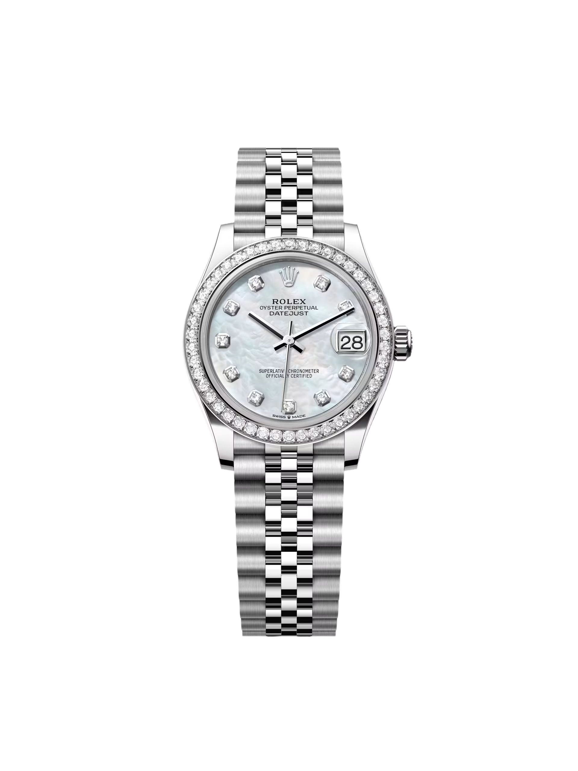 【Super Clone】RLX Datejust m278384RBR-0007/0008 Mother-of-Pearl 31mm Dial Oyster Watch