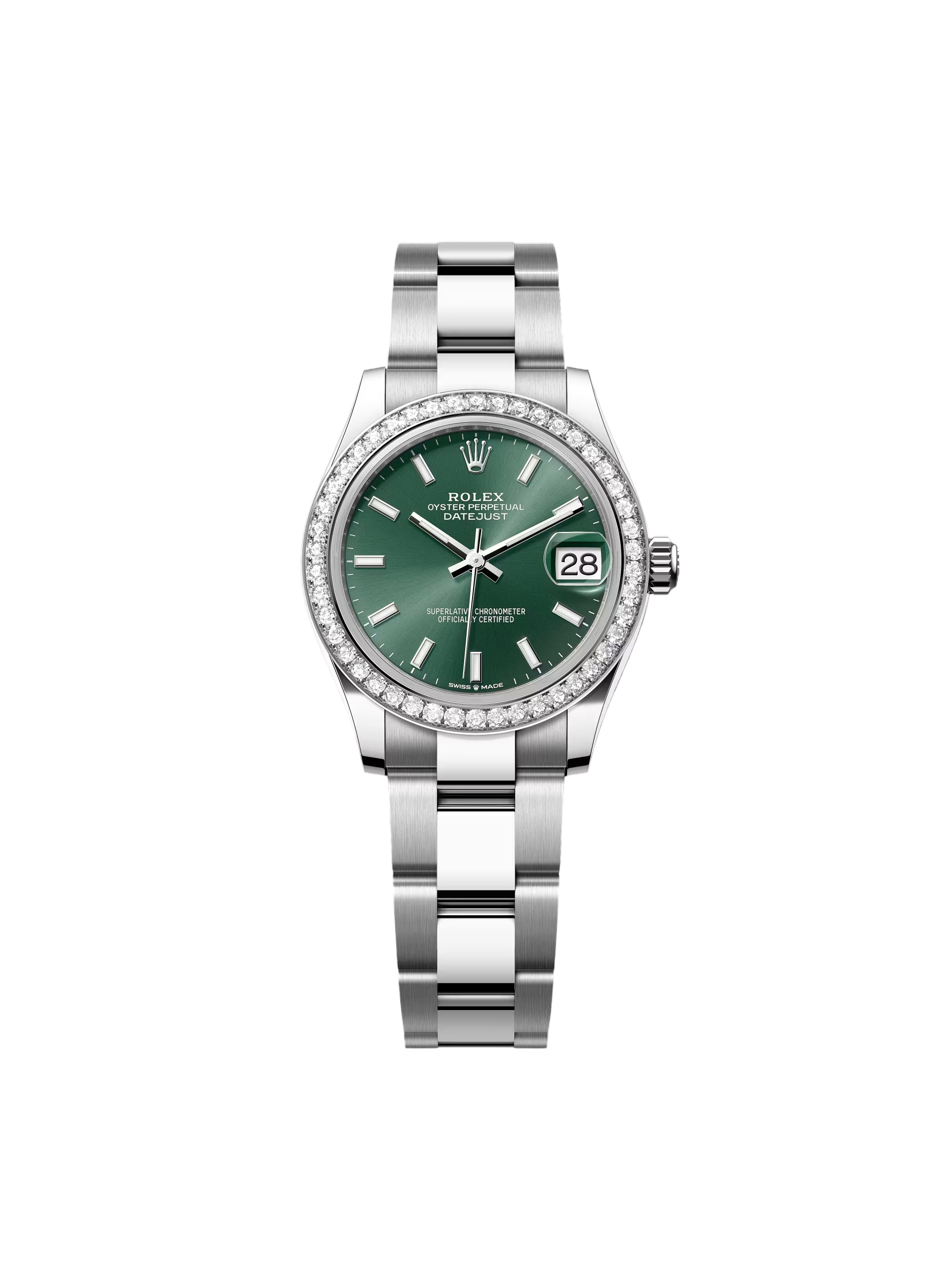 【Super Clone】ROLEX Datejust m278384RBR-0021/0022 Mint Green 31mm Dial Oyster Watch