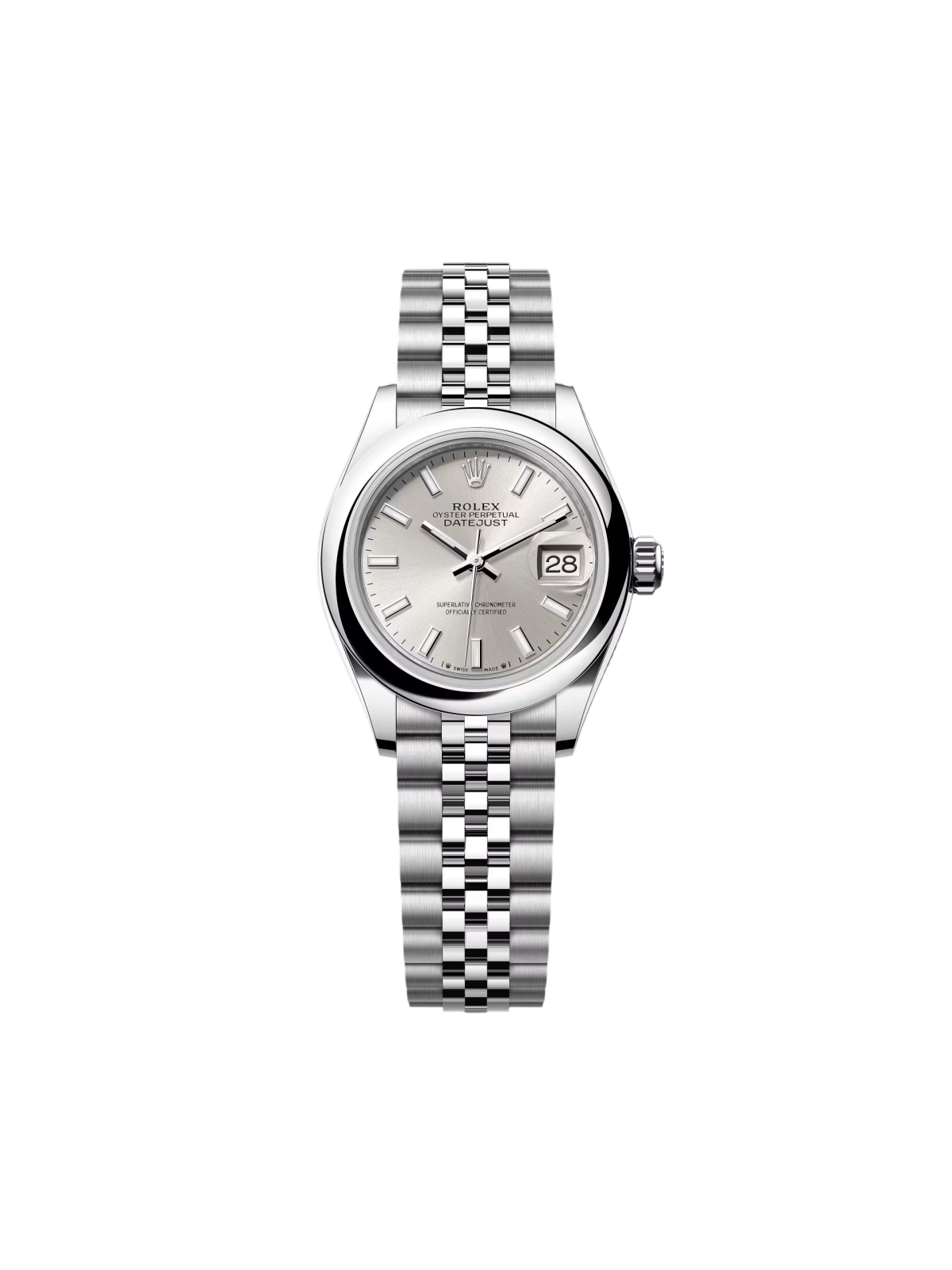 【Super Clone】ROLEX Lady-Datejust 28mm  m279160 Oyster Perpetual Silver Dial Oyster Bracelet