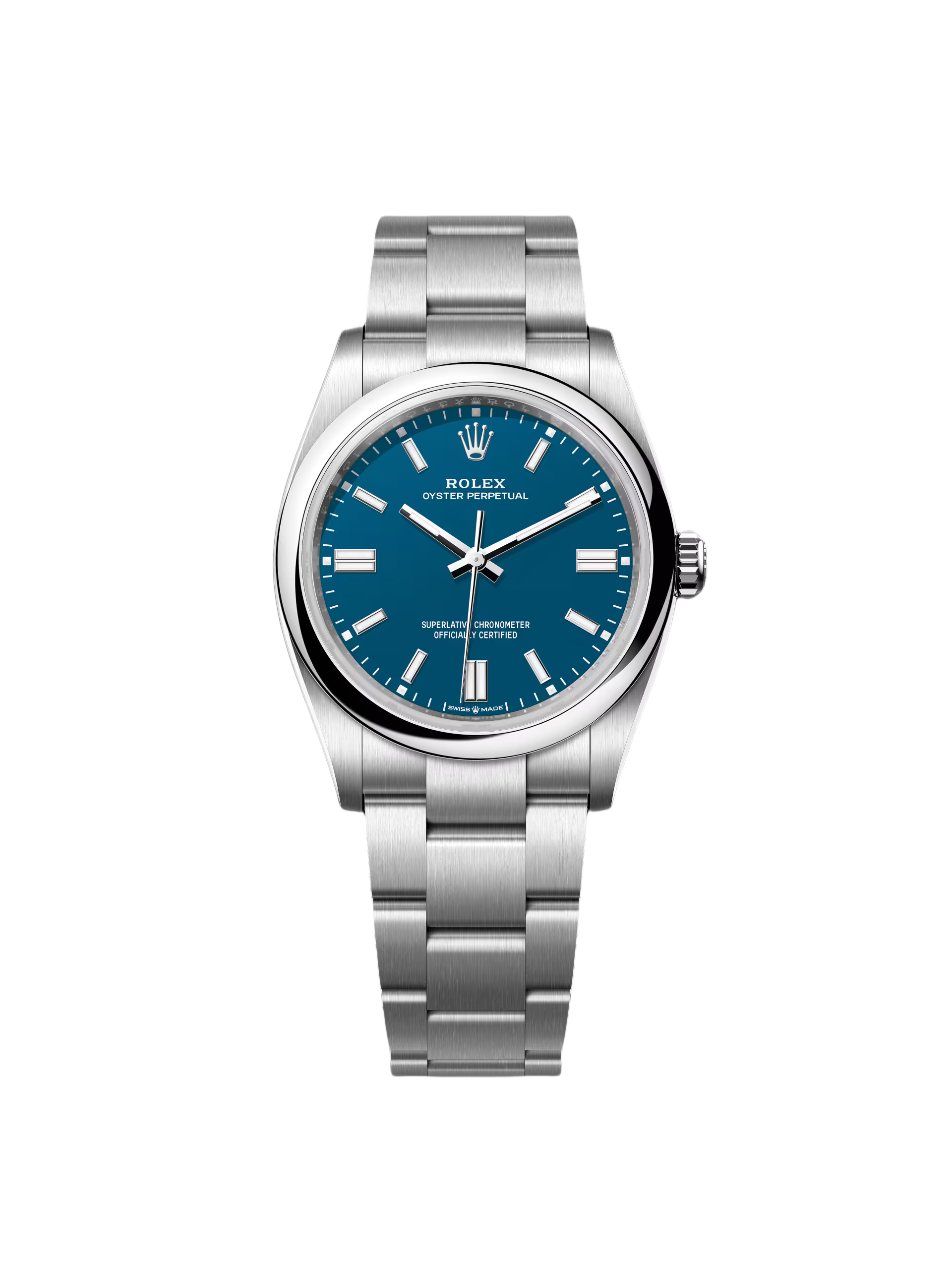 【Super Clone】ROLEX Oyster Perpetual 36mm 126000-0015 Blue Dial Stainless Steel Oyster Bracelet