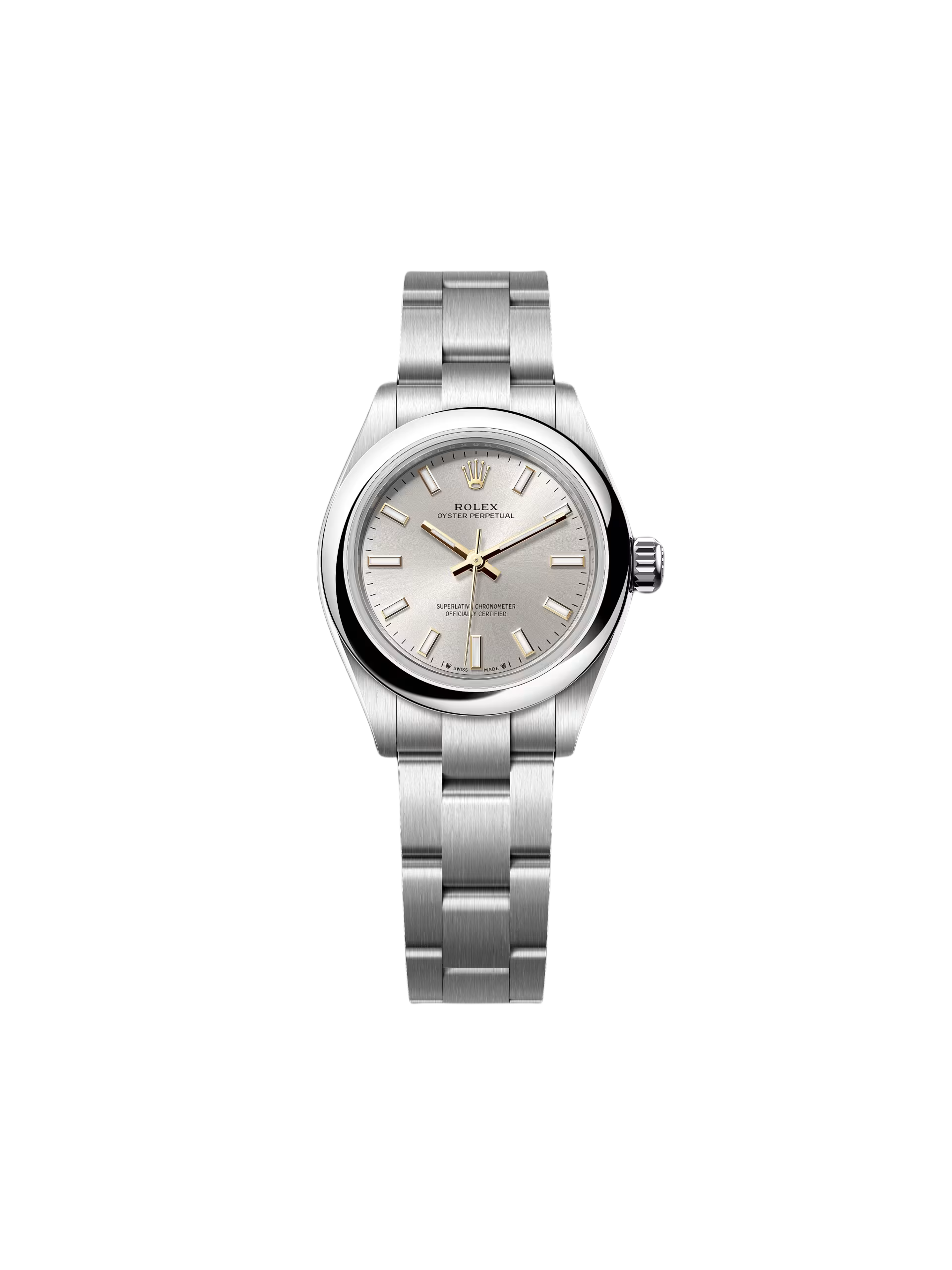 【Super Clone】ROLEX Oyster Perpetual 28mm 276200-0001 Silver Dial Oyster Bracelet Watch