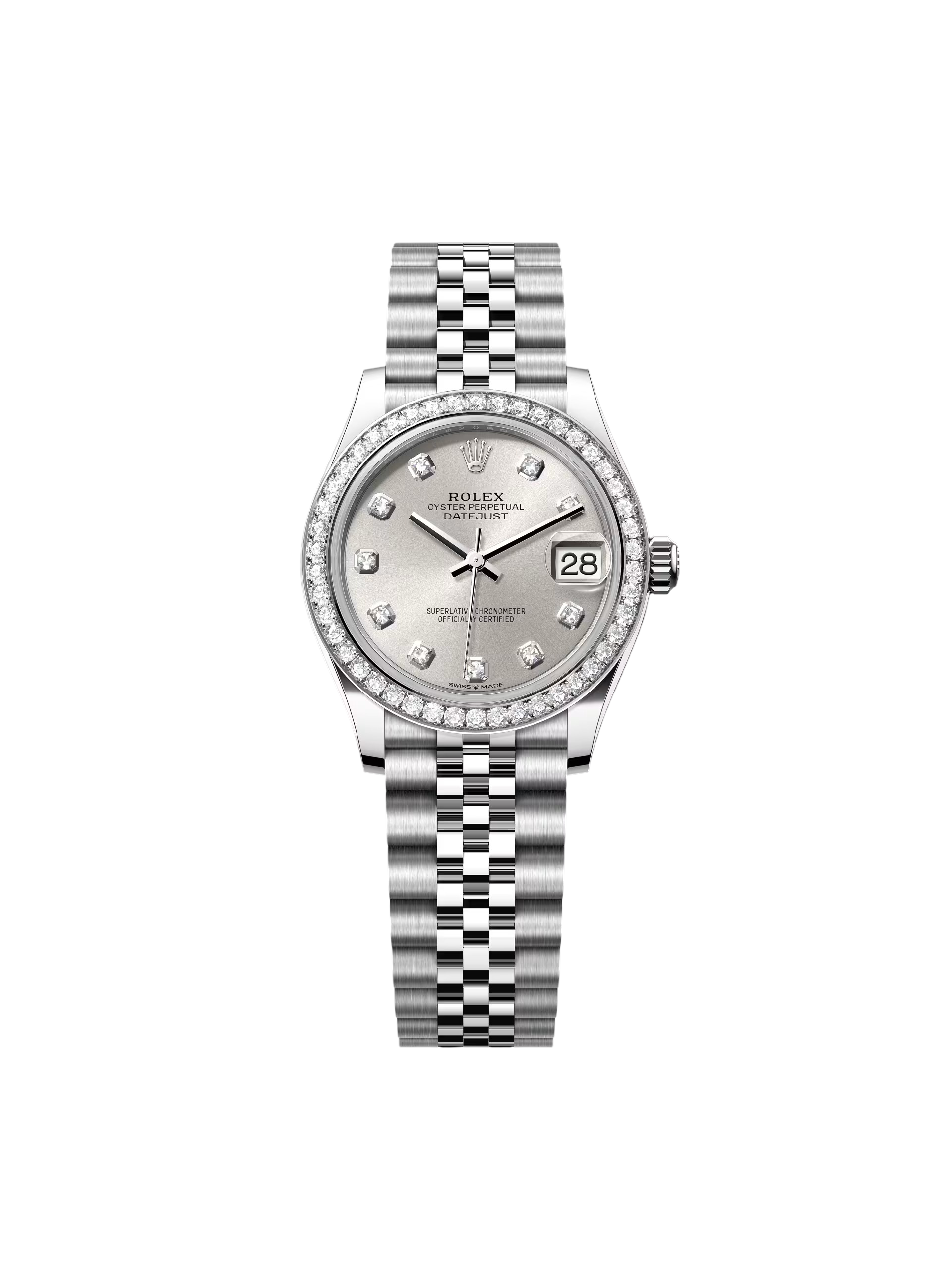 【Super Clone】ROLEX Datejust m278384RBR-0033/0034 Silver 31mm Dial Oyster Watch