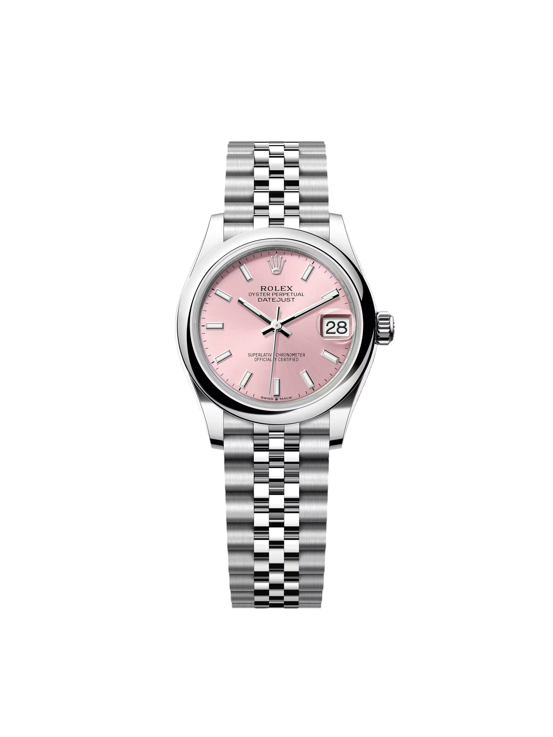 【Super Clone】ROLEX  Datejust m278240-0007/0008 31mm Pink Index Domed Bezel Oyster Oystersteel