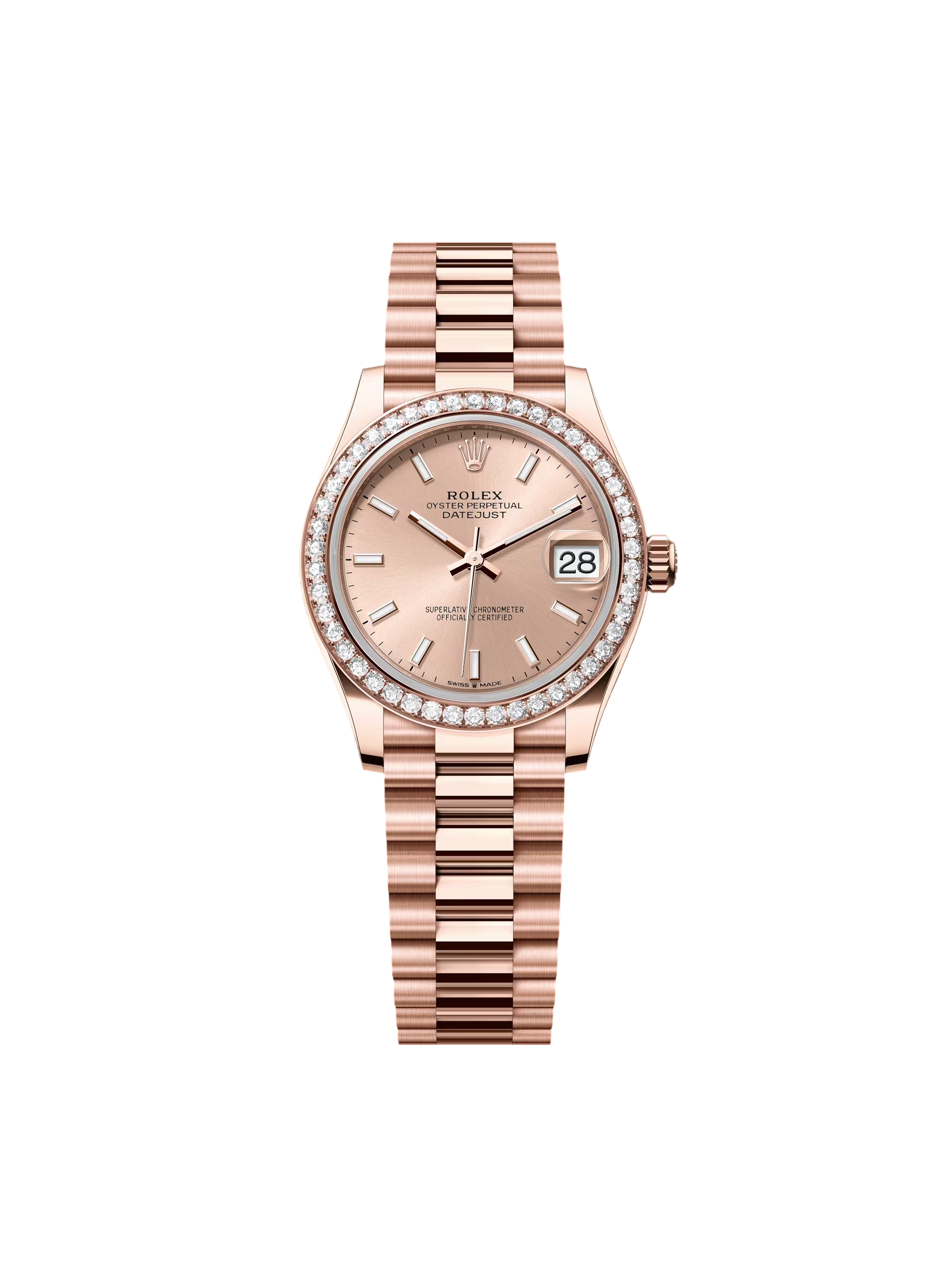 【Super Clone】ROLEX Datejust m278285RBR-0018 Rosé 31mm Dial