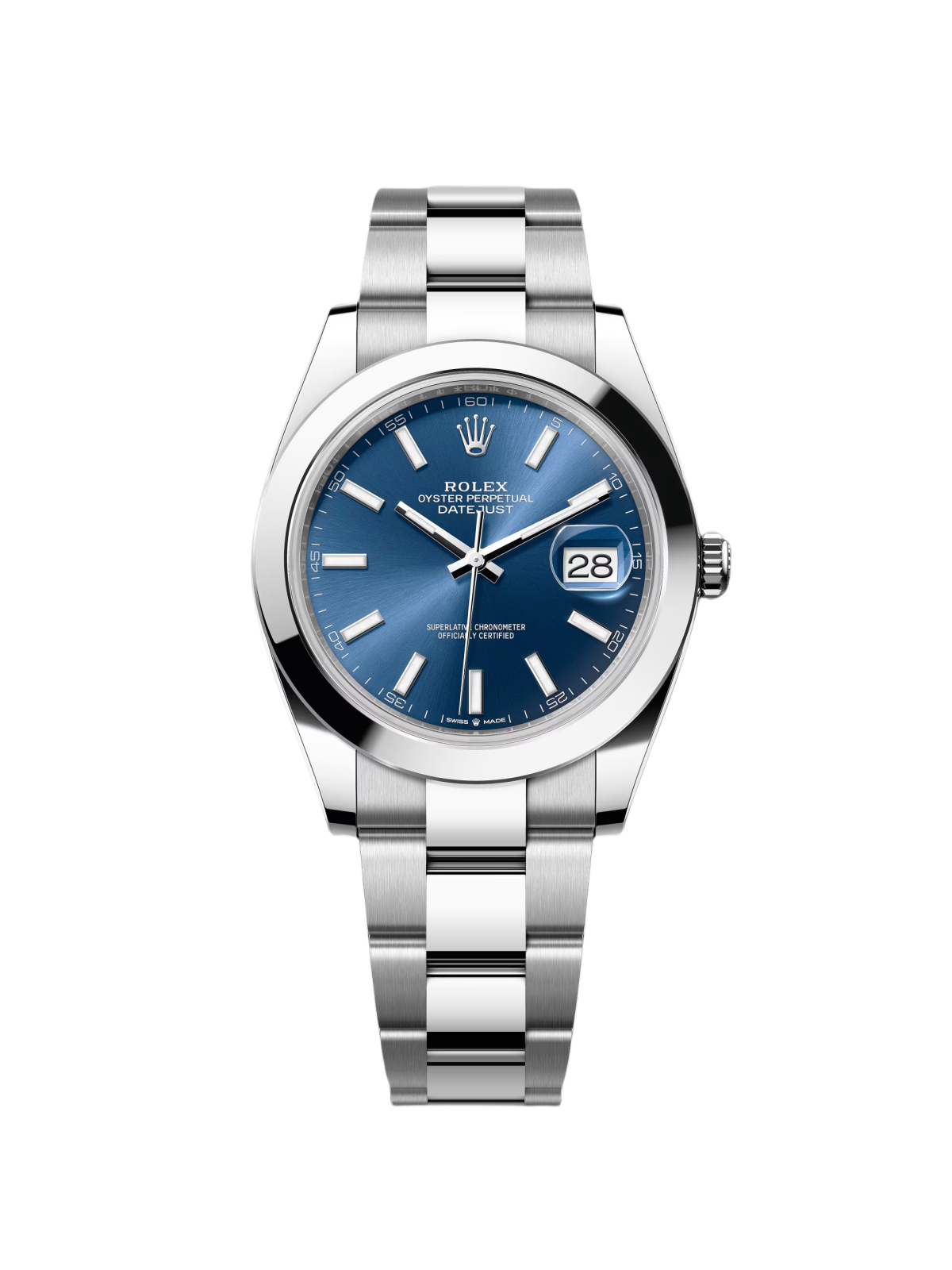 【Super Clone】ROLEX Datejust 41mm 126300 Blue Index Jubilee Stainless Steel Men’s Watch