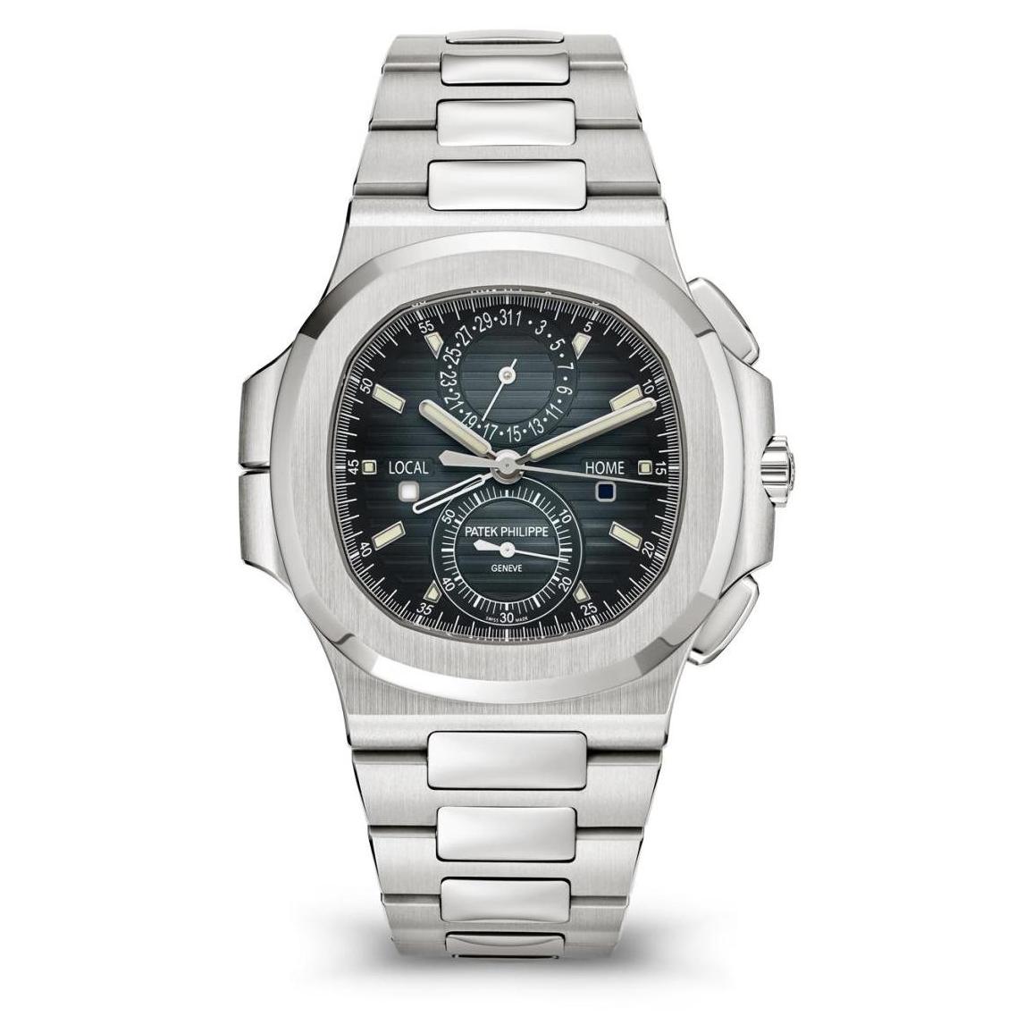 Nautilus 5990-1A-011 Travel Time Chronograph Dual Time 40.5mm