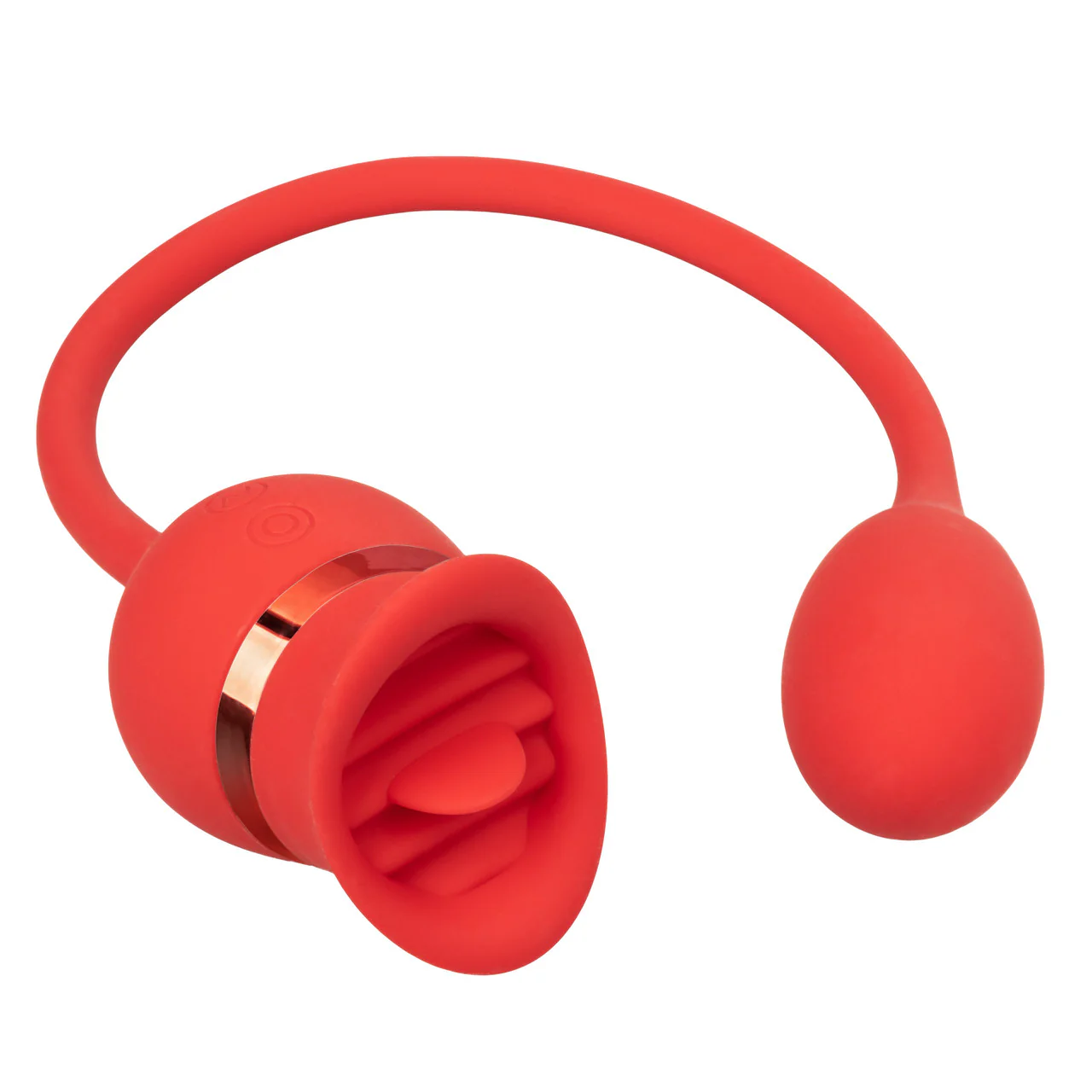 French Kiss CASANOVA Flickering Tongue and Egg Vibrator Red