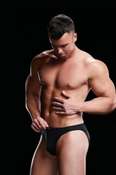 Envy Low Rise Open Back Jock Strap Moonshine Brief Black