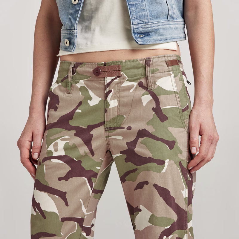 Y2K Camou Zip Pant