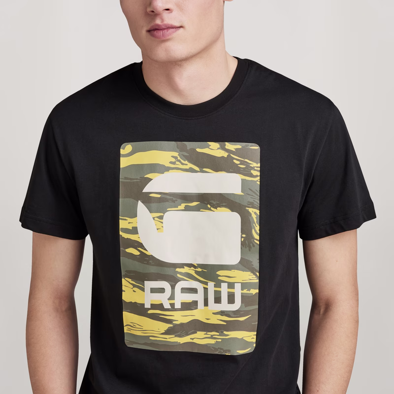 Camo Box Graphic T-Shirt