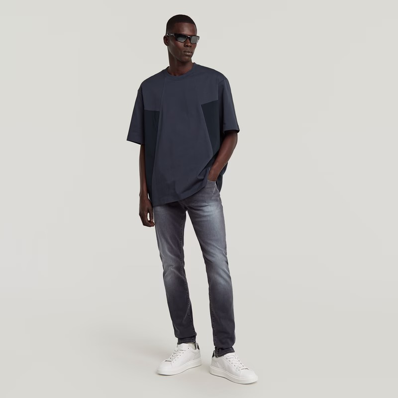 A-Line Woven Mix Boxy T-Shirt