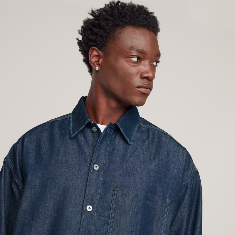 Long Pocket Boxy Fit Shirt